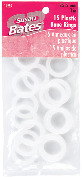 Plastic Bone Rings 1" 15/Pkg