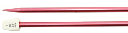 Silvalume Single Point Knitting Needles 14" Size 9/5.5mm