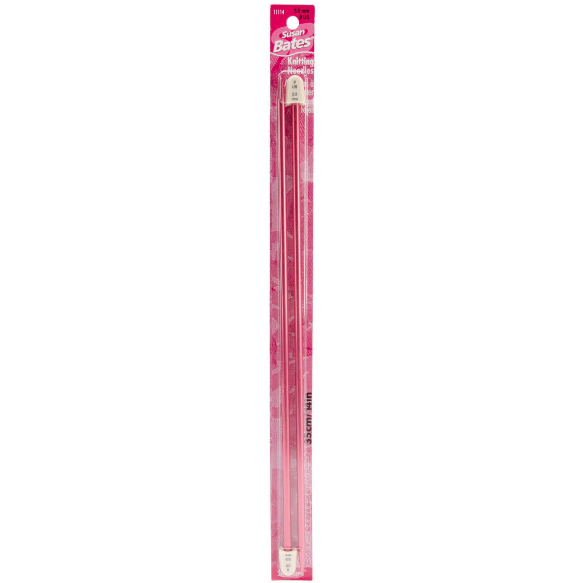 Silvalume Single Point Knitting Needles 14" Size 9/5.5mm
