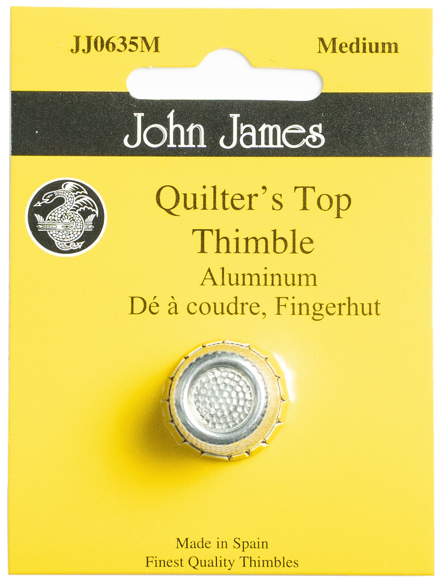 aluminum Crimp Top Thimble Medium Size 7
