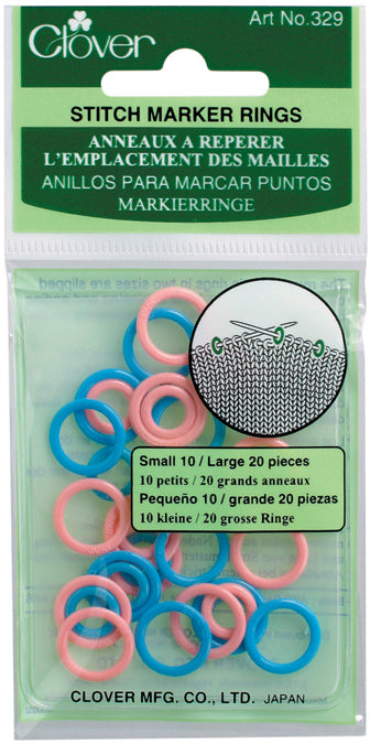 Stitch Marker Rings Small/Large 30/Pkg