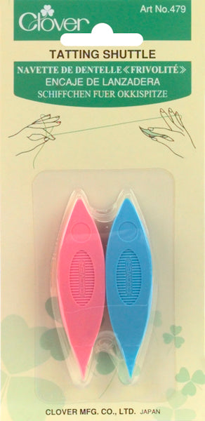 Plastic Tatting Shuttles 2/Pkg Assorted Colors