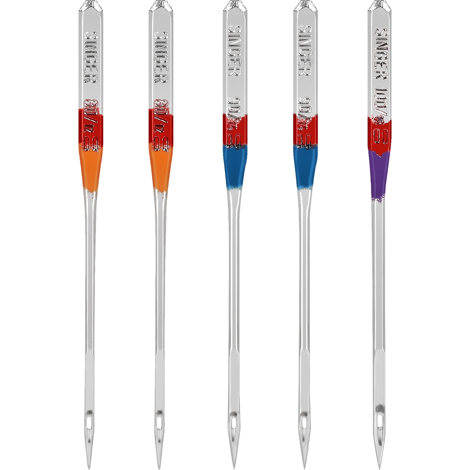 Universal Regular Point Machine Needles Sizes 11/80 (2), 14/90 (2) & 16/100 (1)