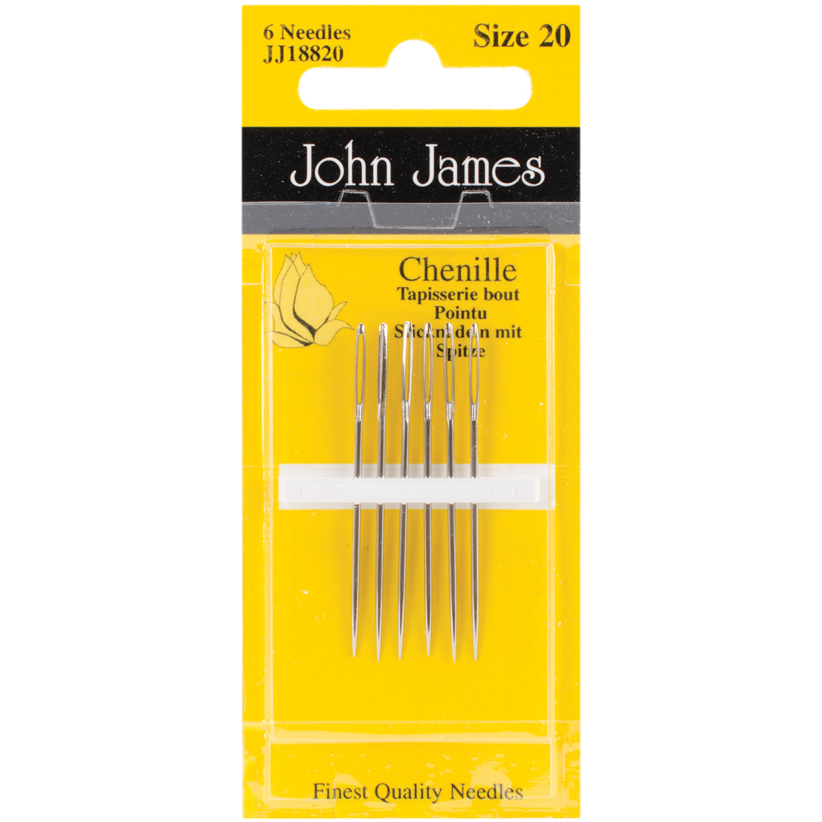 Chenille Hand Needles Size 20 6/Pkg