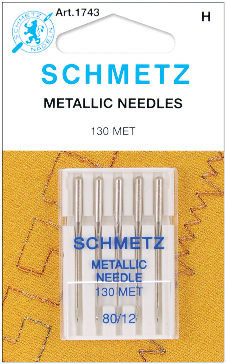 Metallic Machine Needles Size 12/80 5/Pkg