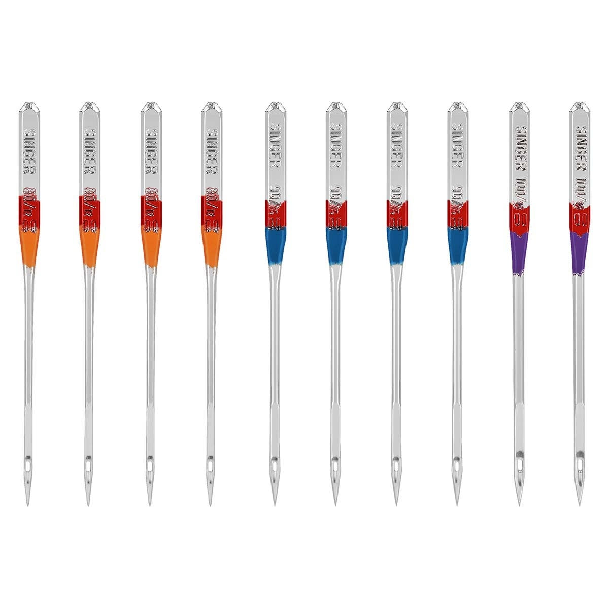 Universal Regular Point Machine Needles Sizes 11/80 (4), 14/90 (4) & 16/100 (2)