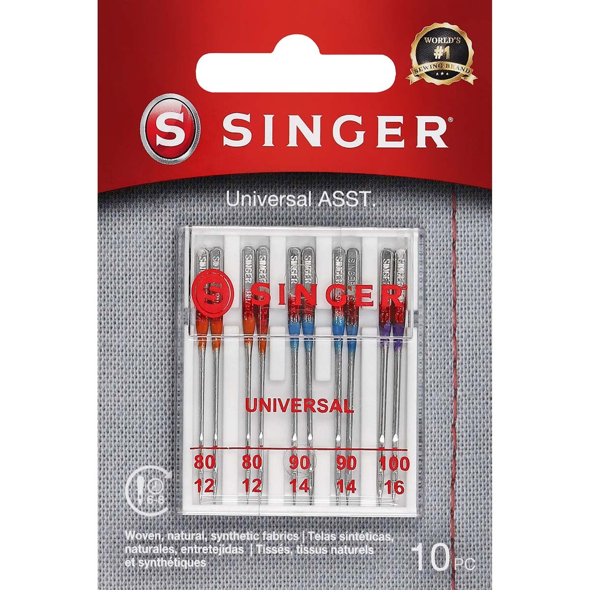 Universal Regular Point Machine Needles Sizes 11/80 (4), 14/90 (4) & 16/100 (2)