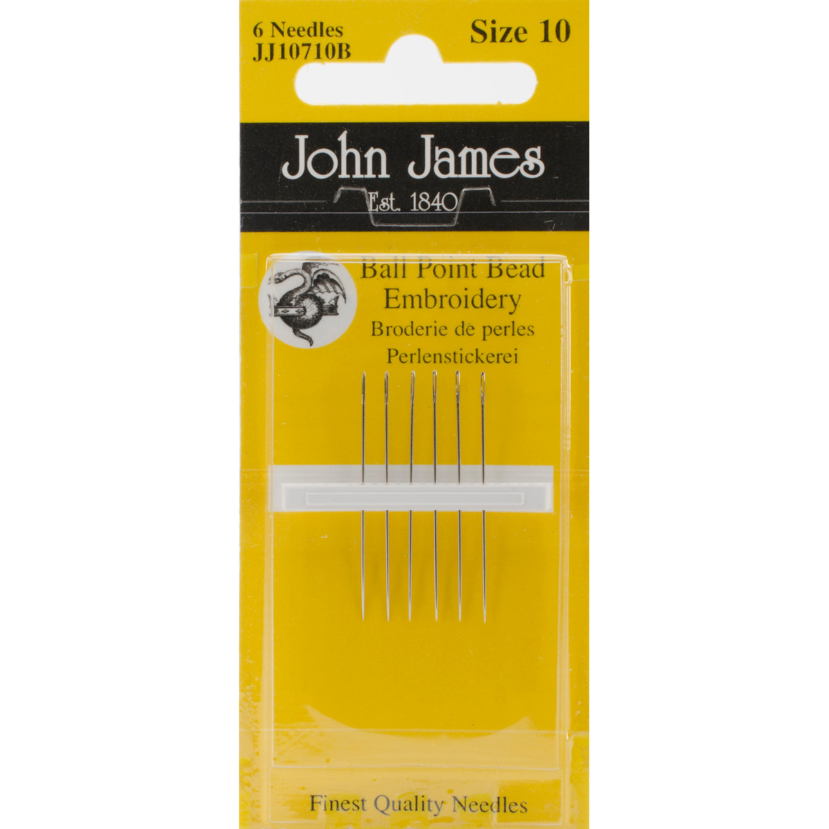 Bead Embroidery Hand Needles Size 10 6/Pkg