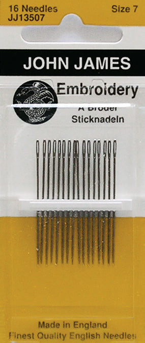 Embroidery Hand Needles Size 7 16/Pkg