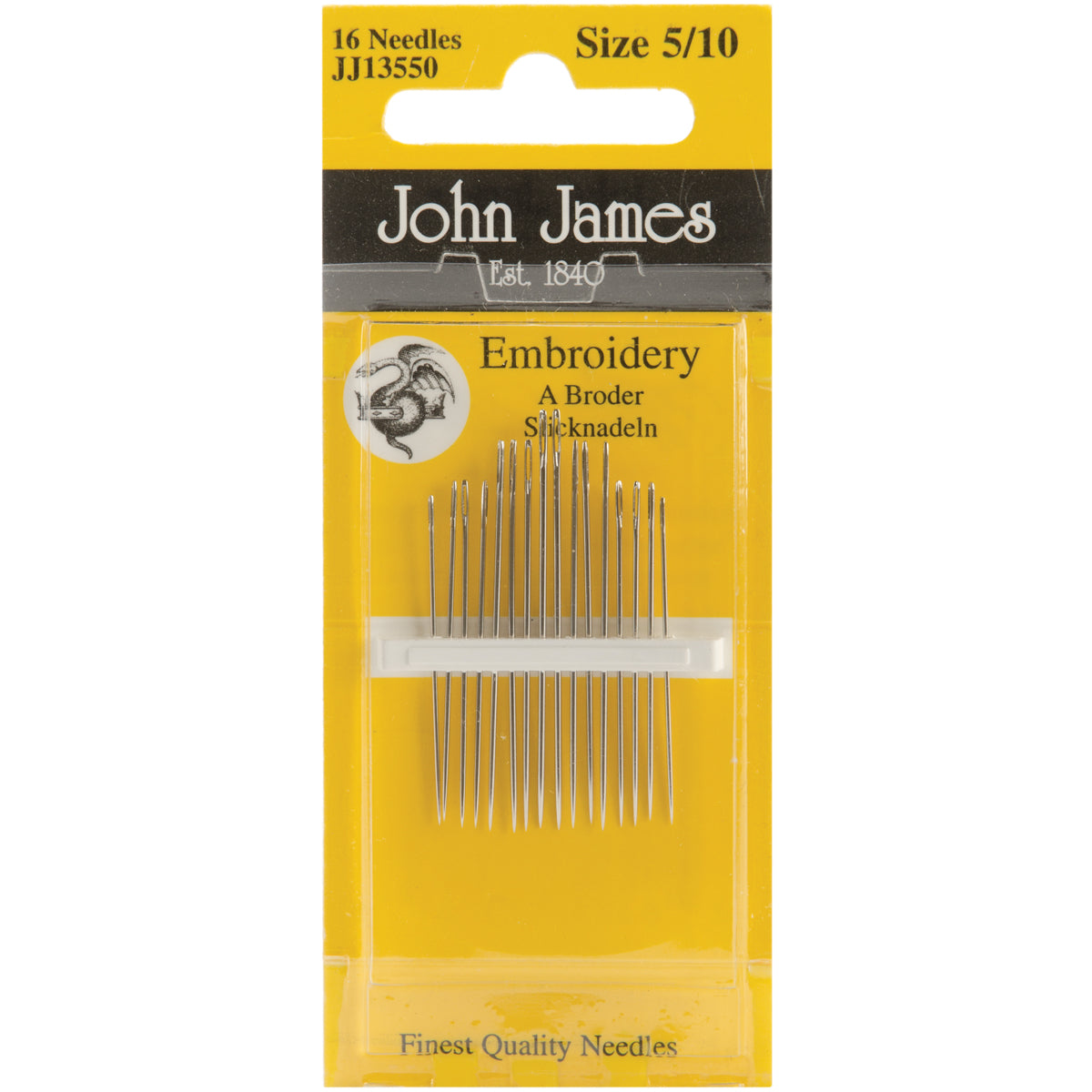 Embroidery Hand Needles Size 5/10 16/Pkg