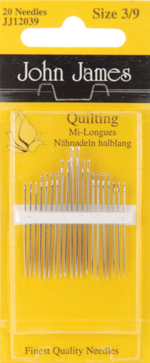 Quilting/Betweens Hand Needles Size 3/9 20/Pkg