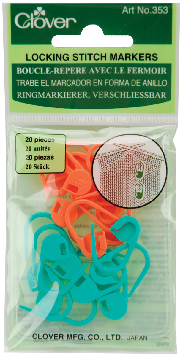 Locking Stitch Markers 20/Pkg