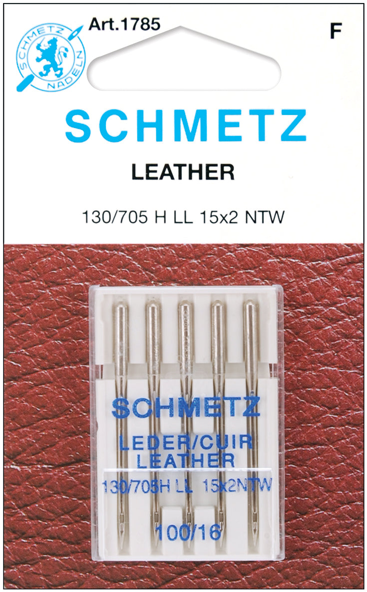 Leather Machine Needles Size 16/100 5/Pkg