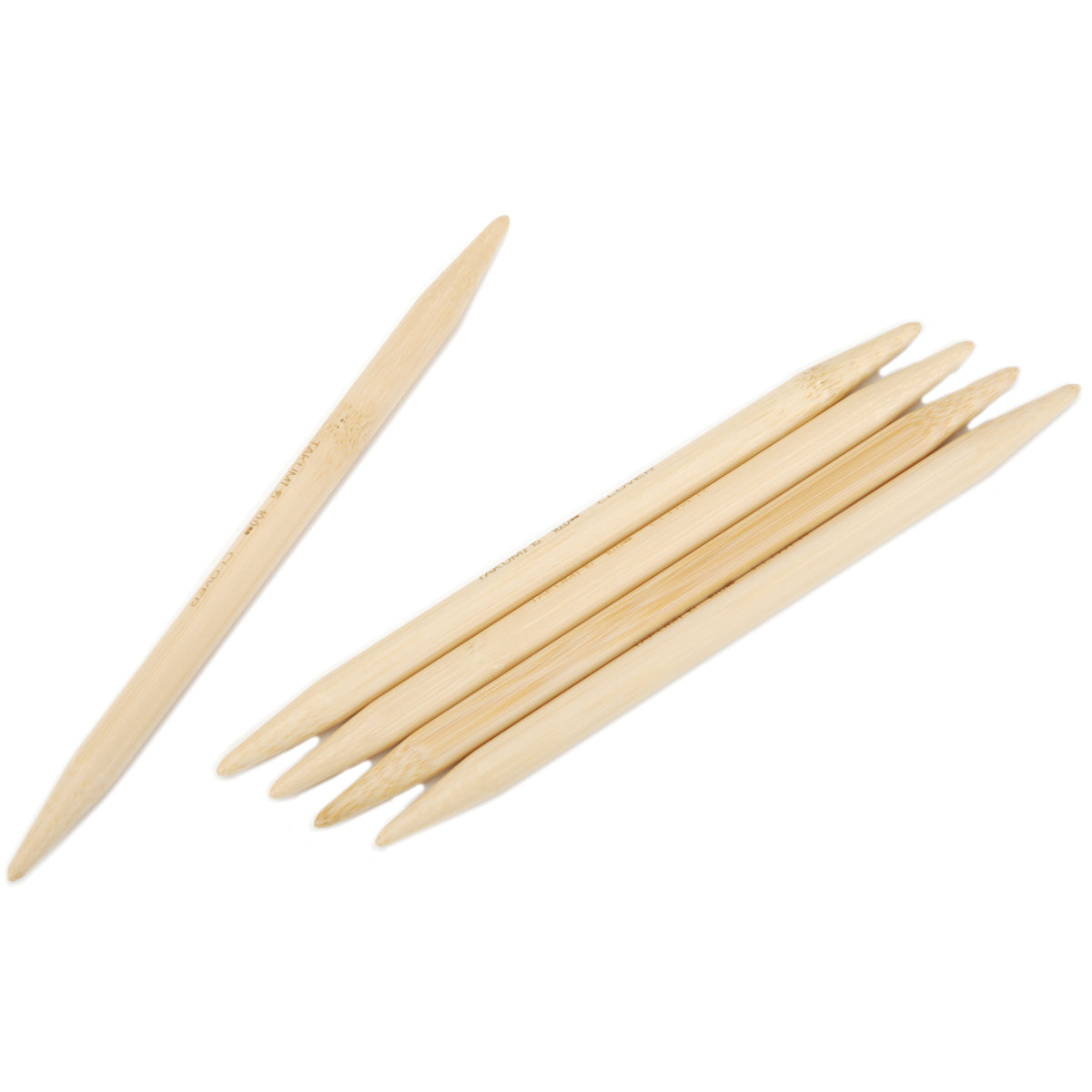 Takumi Bamboo Double Point Knitting Needles 7" 5/Pkg Size 15/10mm