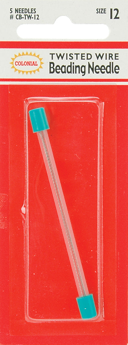 Twisted Wire Beading Needles Size 12 5/Pkg