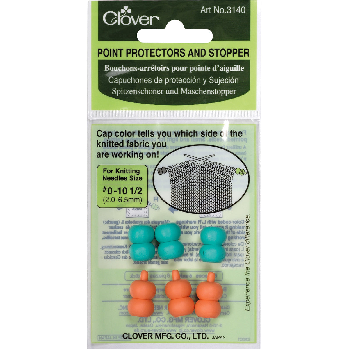 Point Protectors & Stopper Sizes 0 To 10.5 6/Pkg