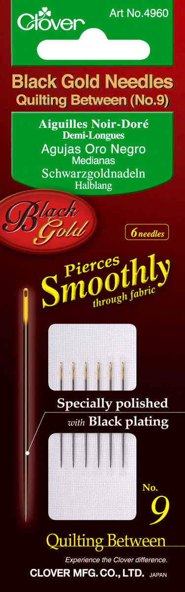 Black Gold Quilting Betweens Needles Size 9 6/Pkg