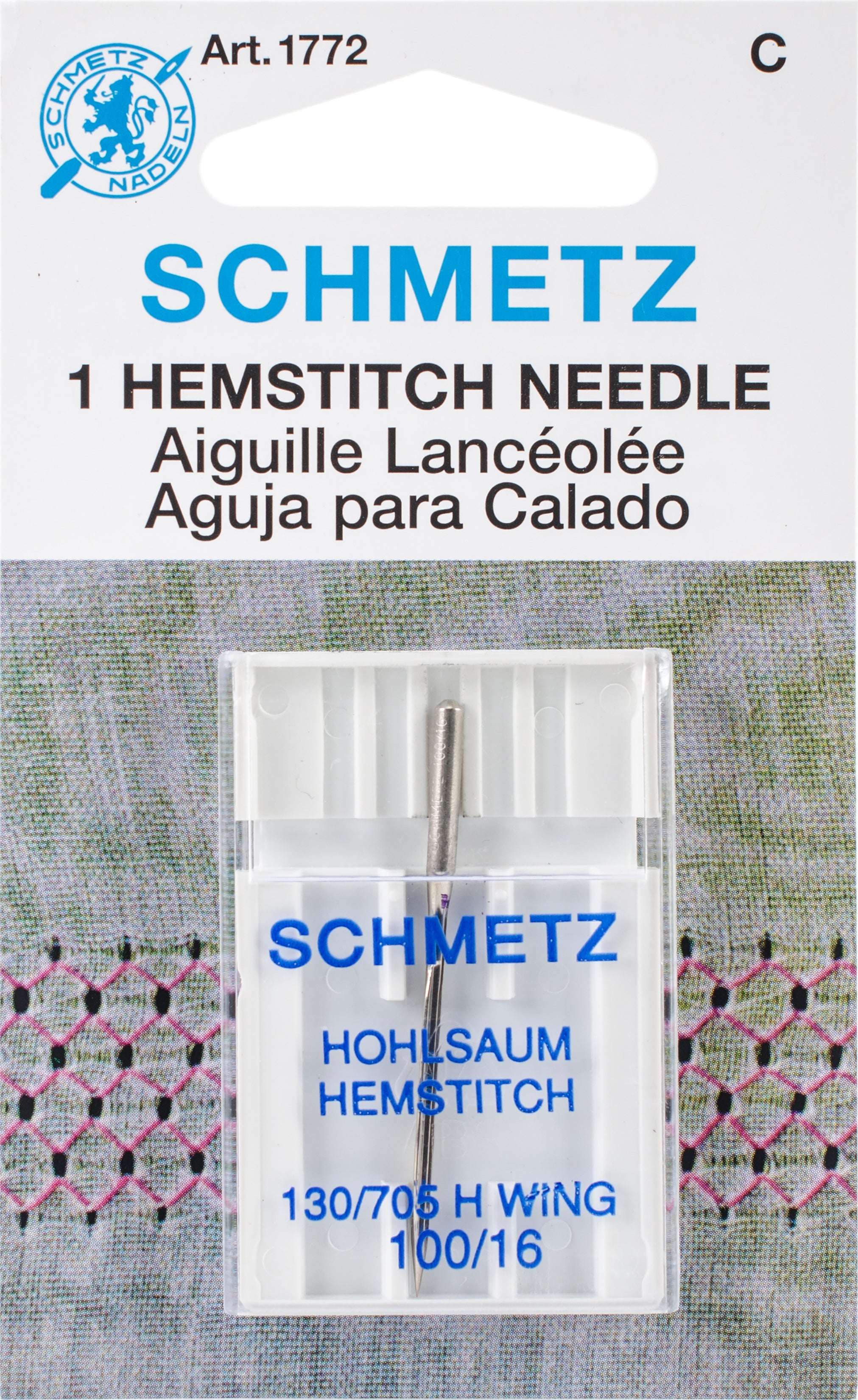 Hemstitch Machine Needle Size 16/100 1/Pkg