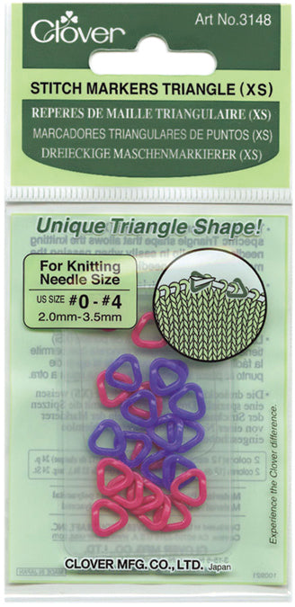 Triangle Stitch Markers Sizes 0 To 4 24/Pkg