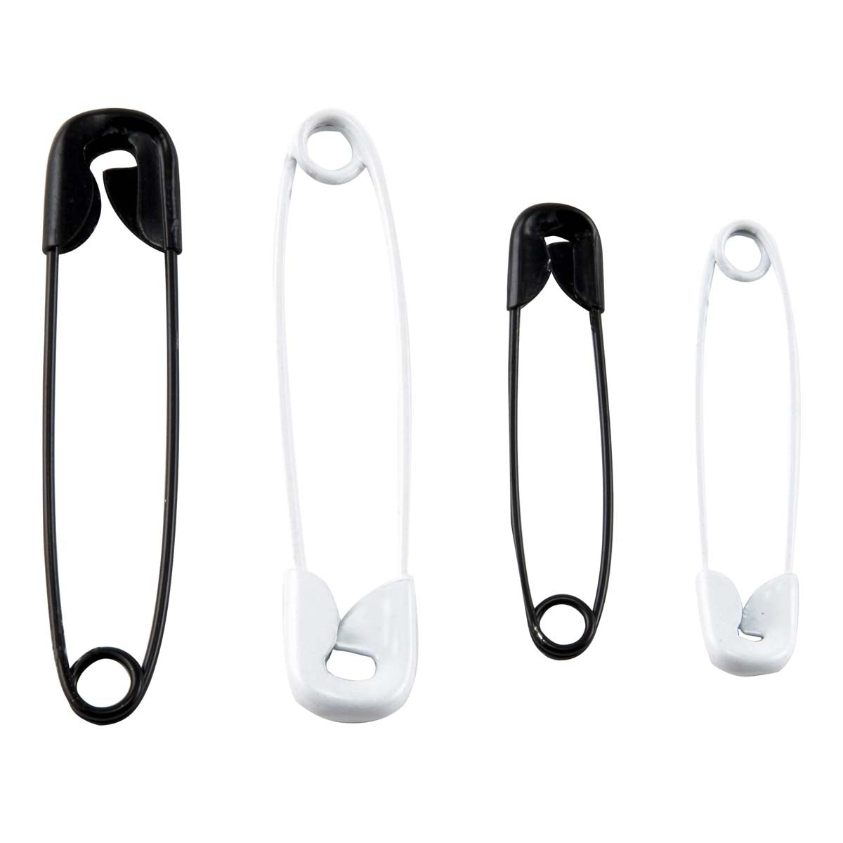 Professional Style Safety Pins Sizes 1 & 2 25/Pkg