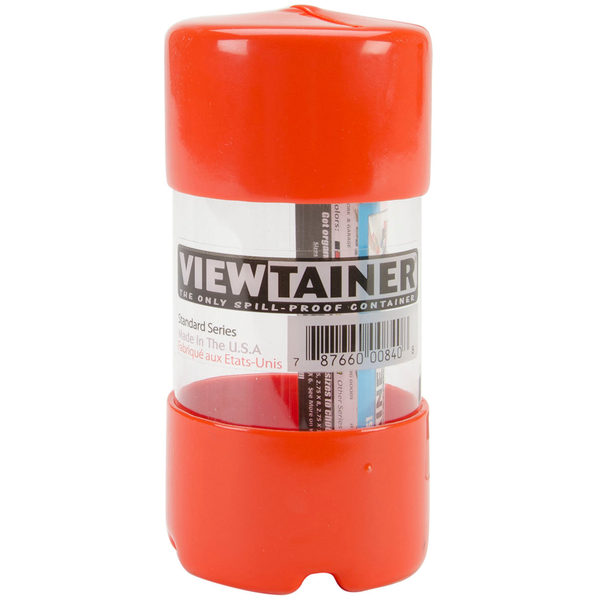 Viewtainer Slit Top Storage Container 2"X4" Orange