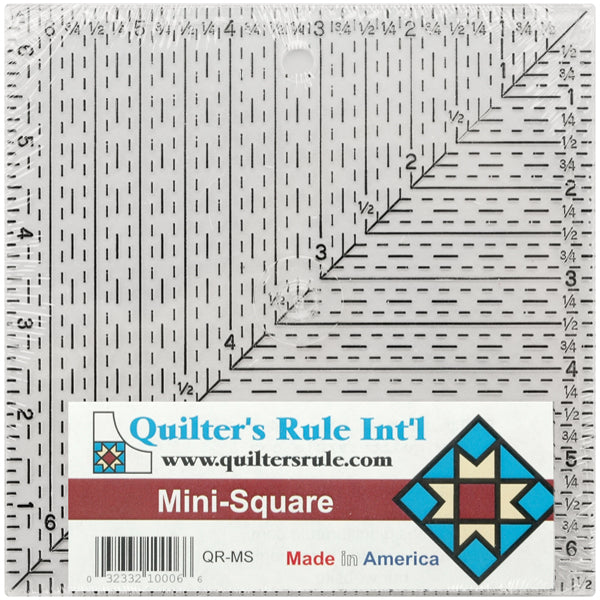 Quilter's Mini Square Ruler 6-1/2"X6-1/2"