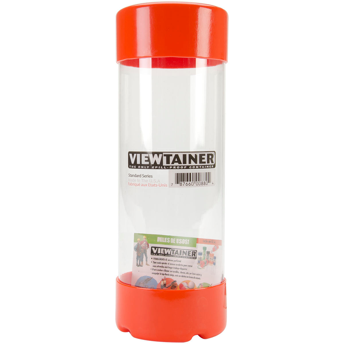 Viewtainer Slit Top Storage Container 2.75"X8" Orange