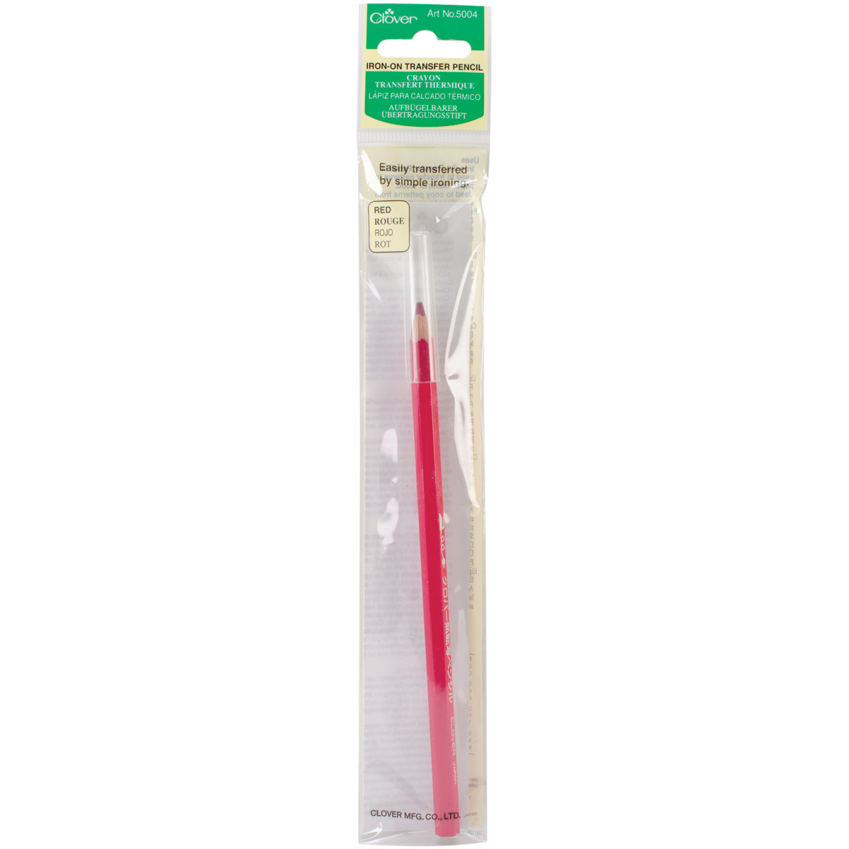 Iron-On Transfer Pencil Red