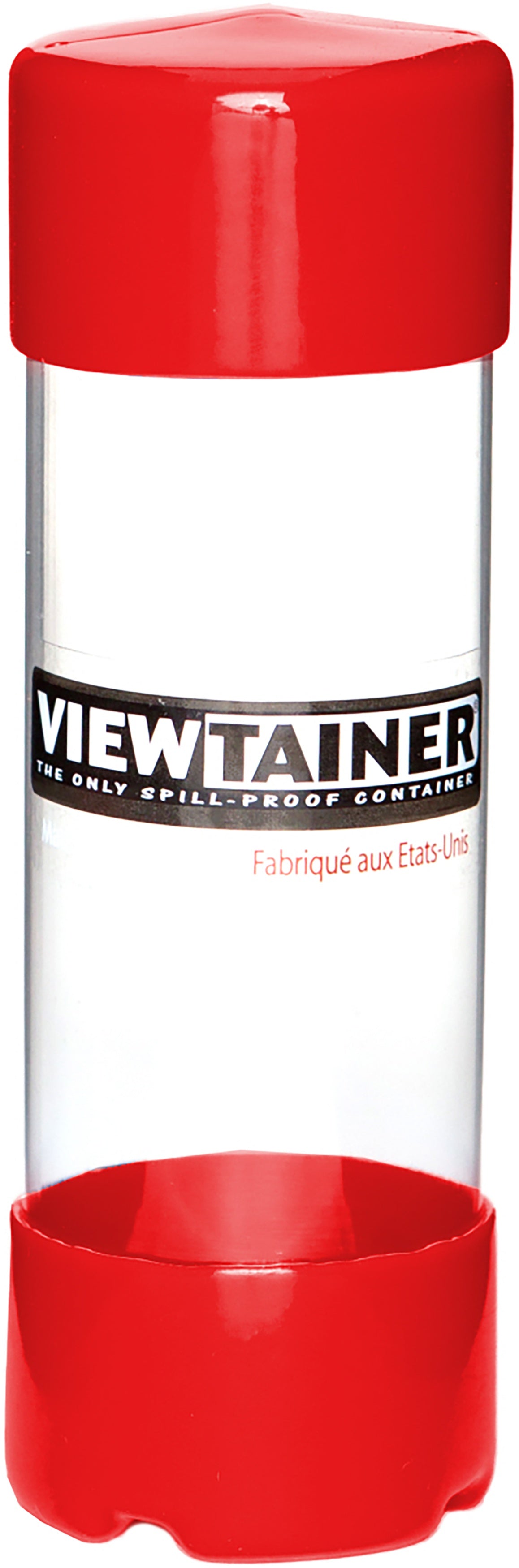 Viewtainer Slit Top Storage Container 2"X6" Red