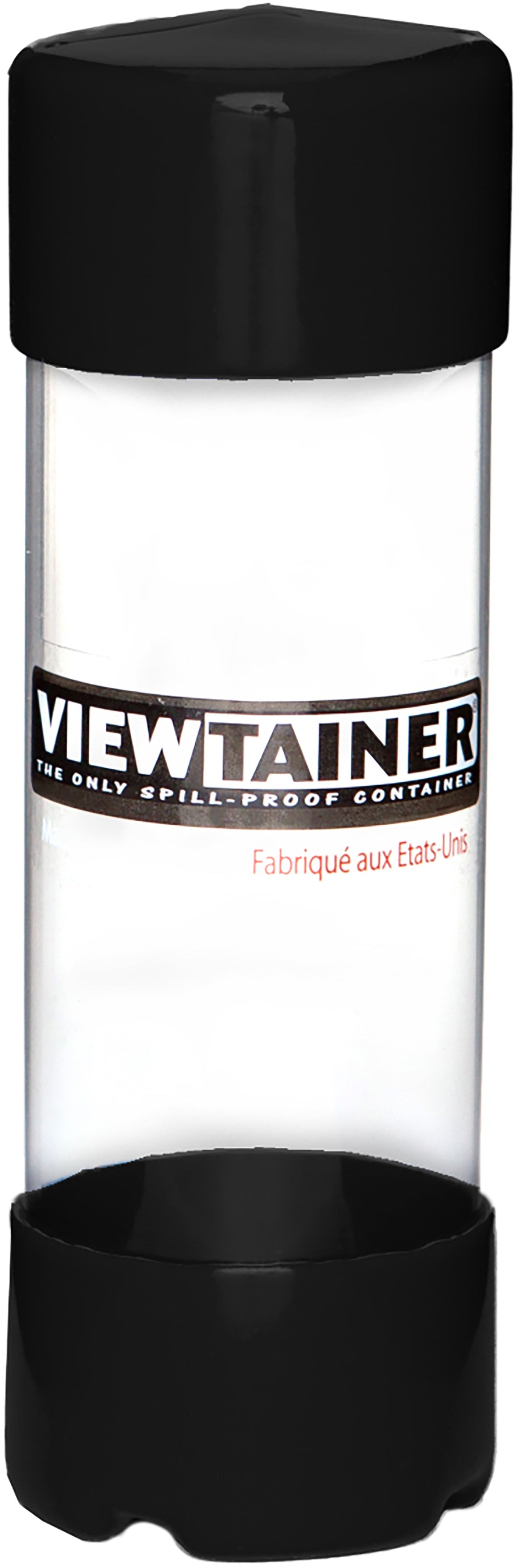 Viewtainer Slit Top Storage Container 2"X6" Black
