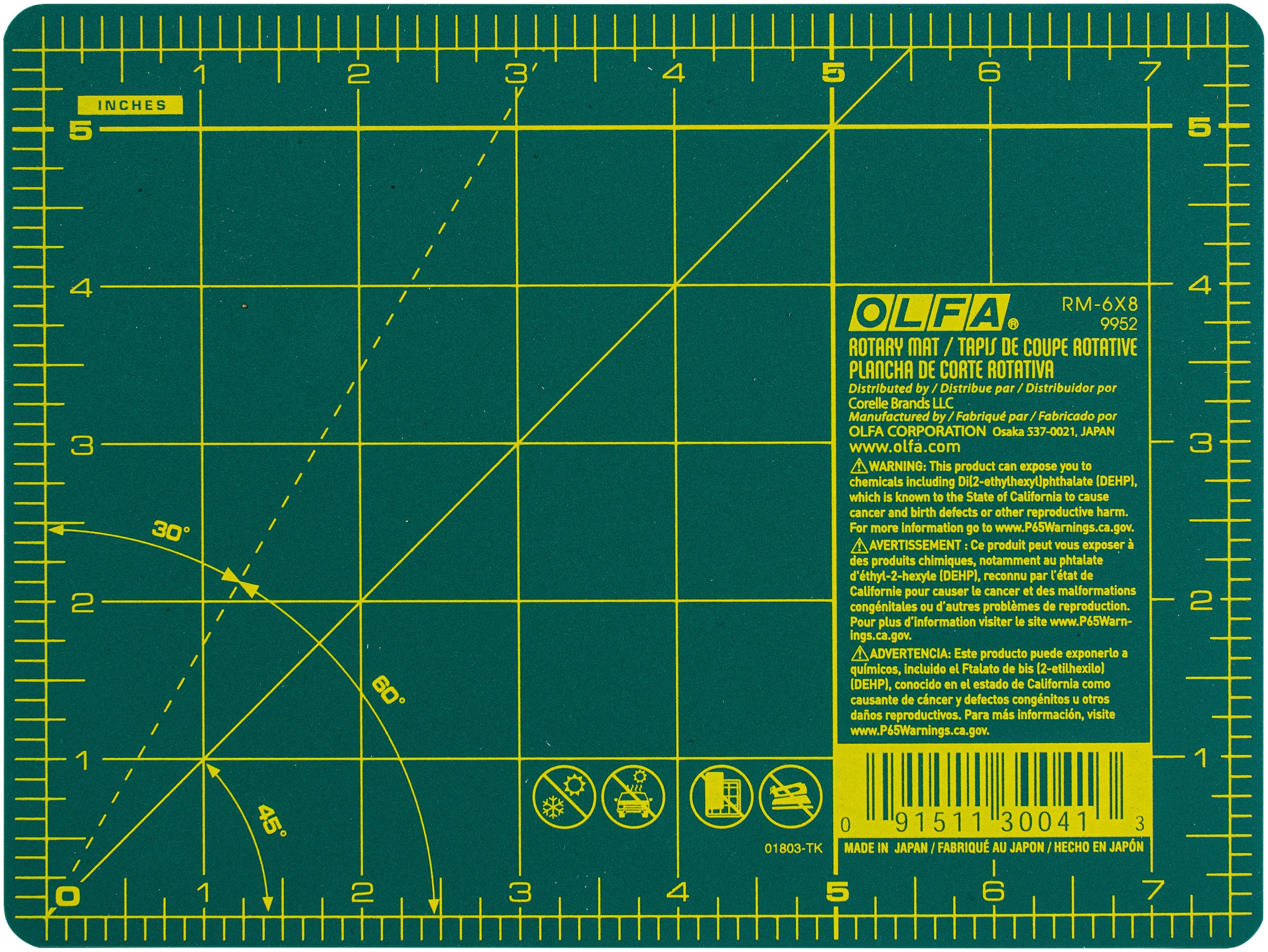 Gridded Cutting Mat 6"X8"