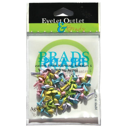 Eyelet Outlet Round Brads 4mm 70/Pkg Spring