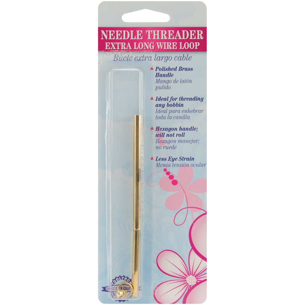 Needle Threader W/Extra Long Wire Loop  