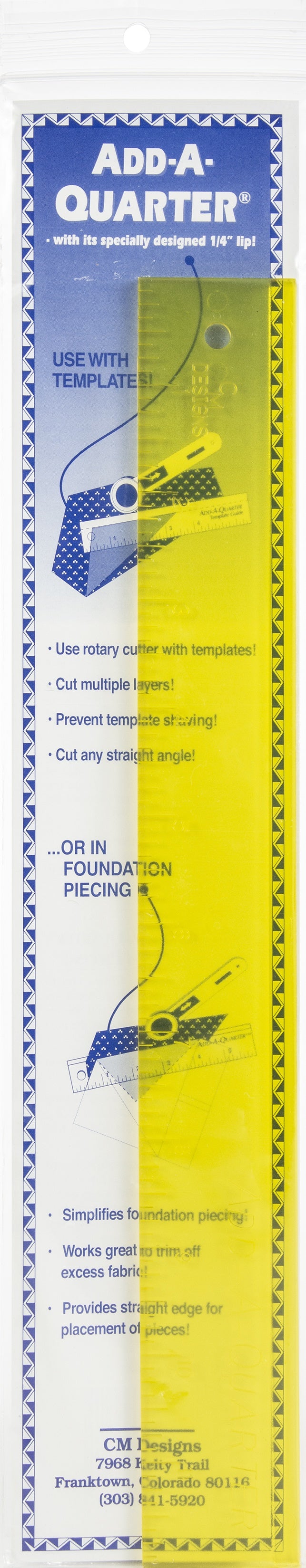 Add-A-Quarter Ruler 12"
