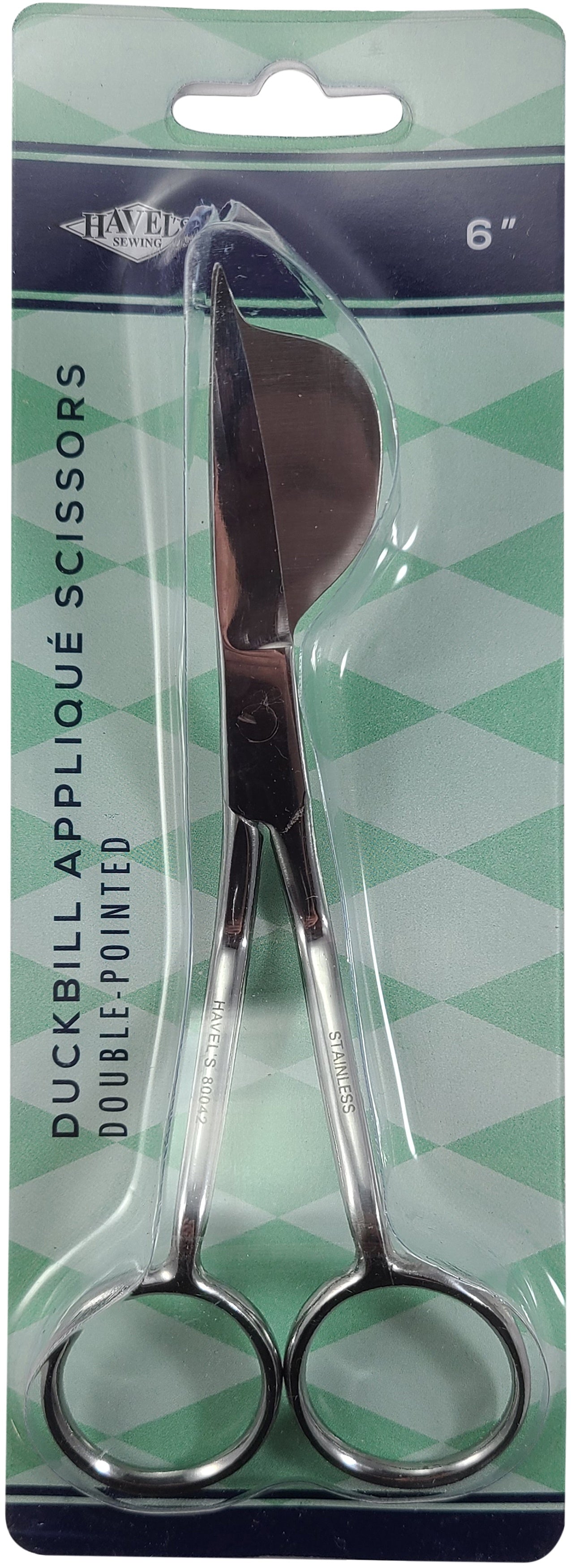 Double-Pointed Duckbill Applique Scissors 6"   