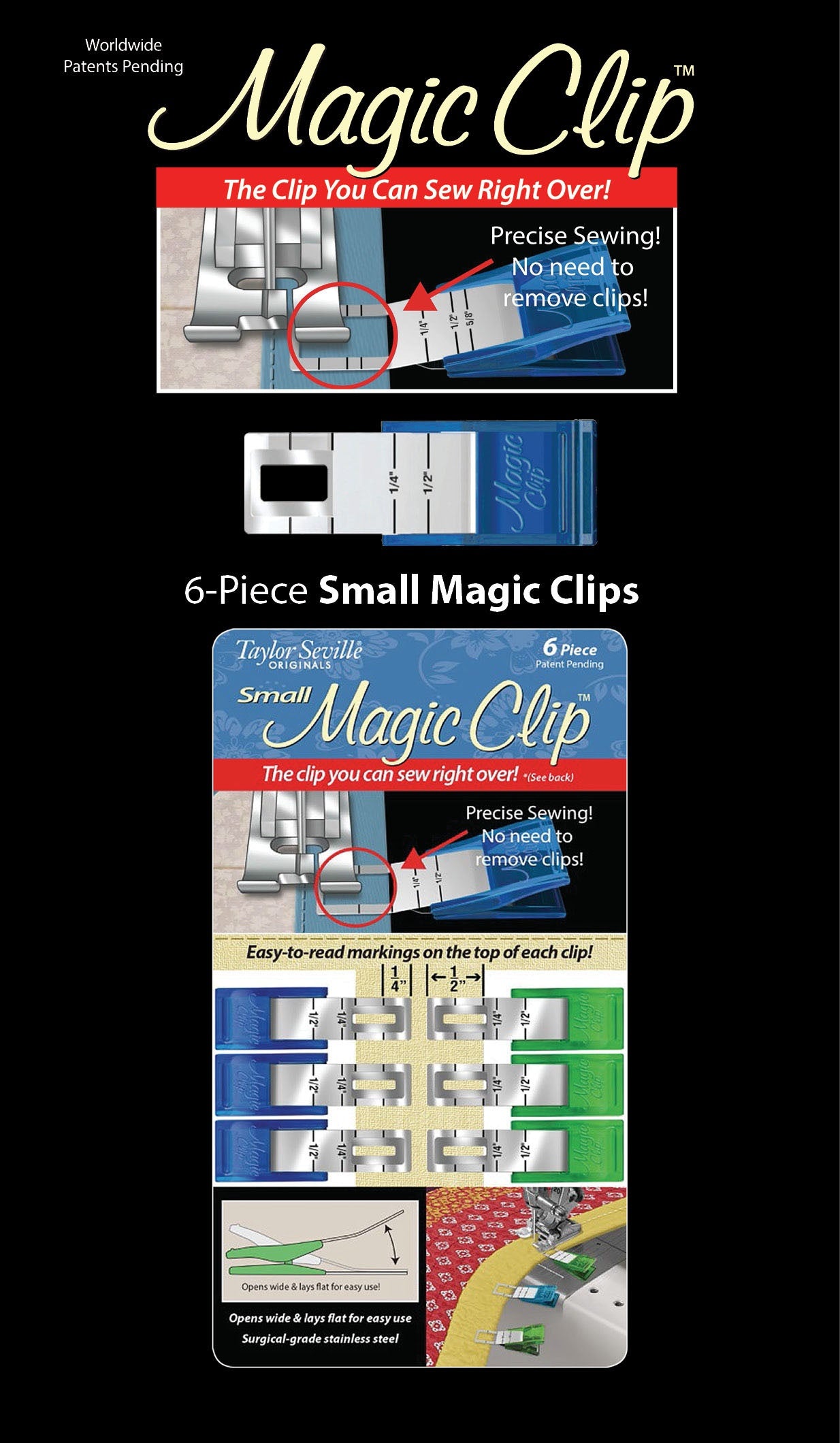 Magic Clips 6pc Small