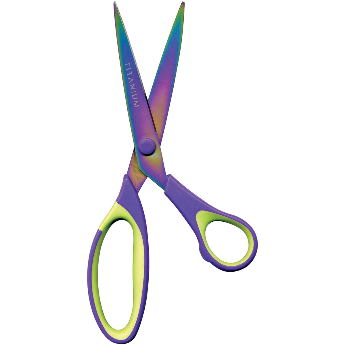 Titanium Sewing Scissors 7"  Purple/Green