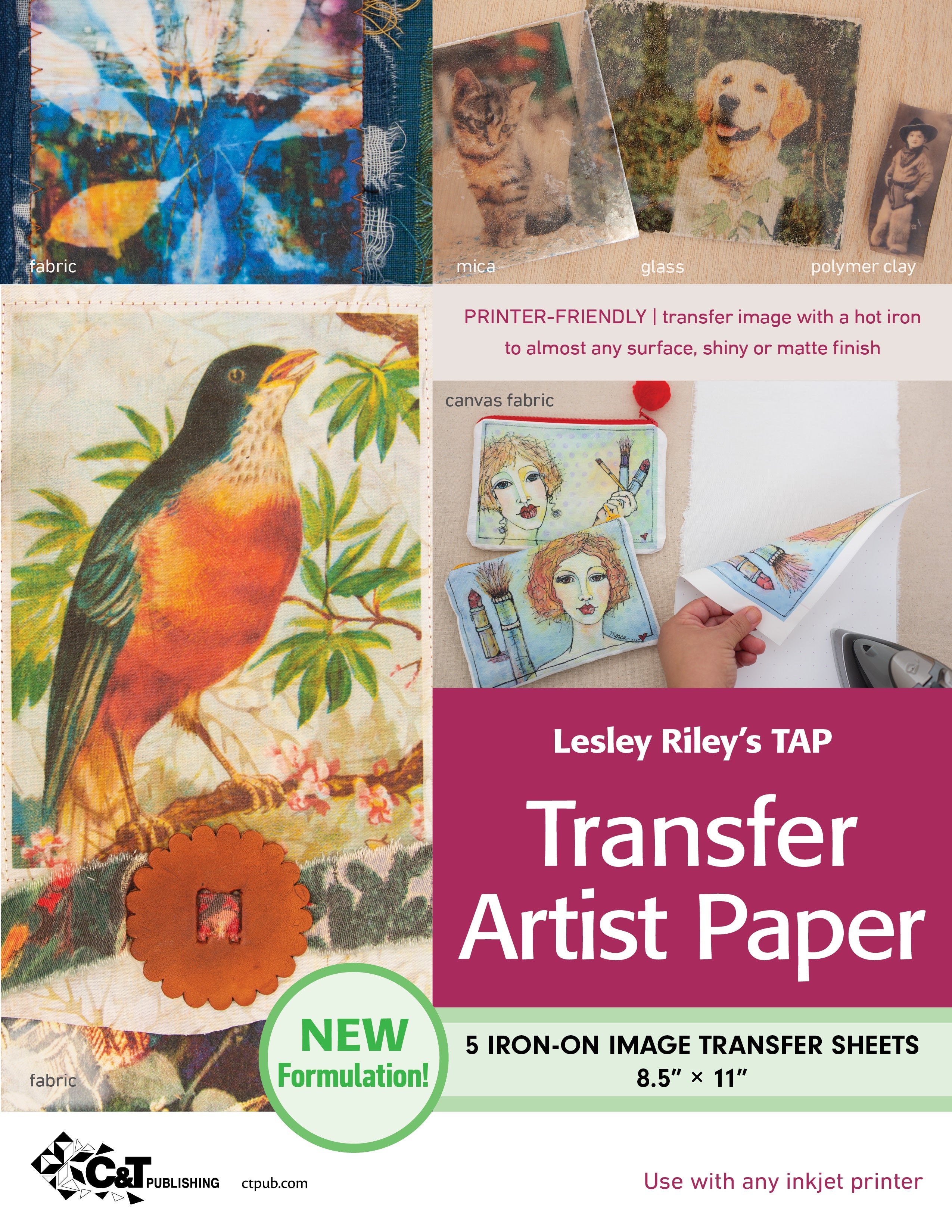 Transfer Artist Paper 8.5"X11" 5/Pkg  