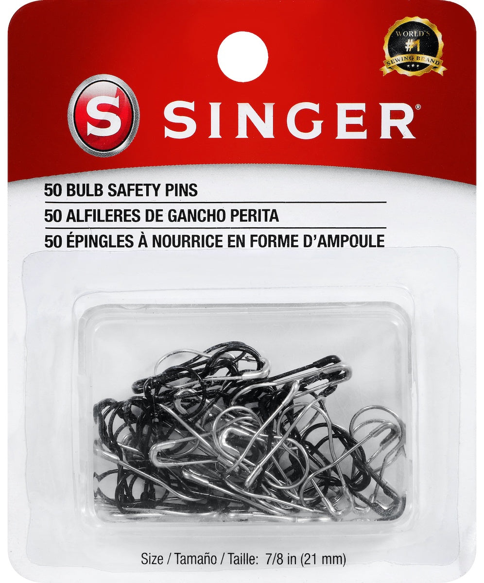 Singer Bulb Safety Pins  Size 7/8 50/Pkg