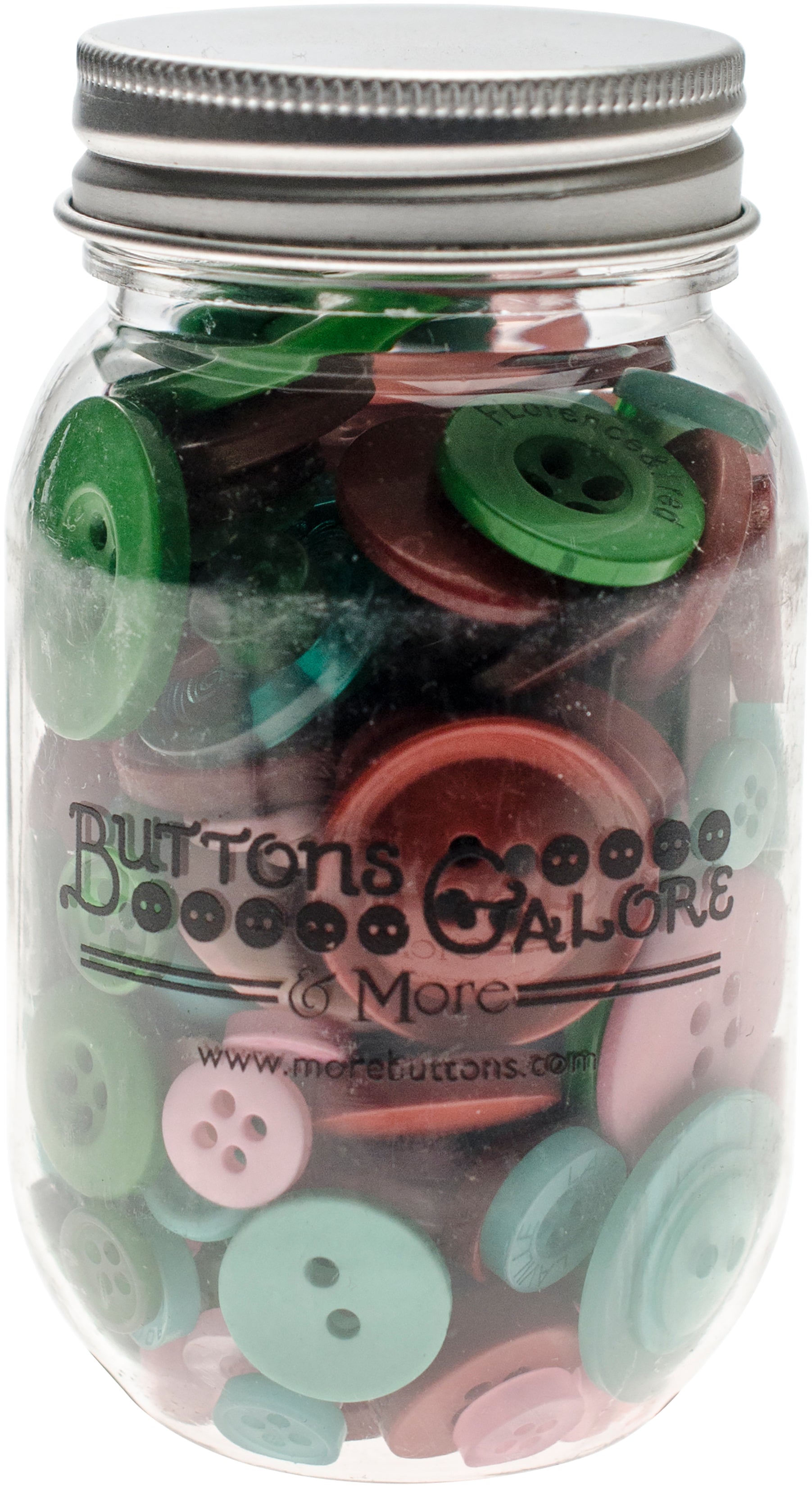 Buttons Galore Button Mason Jars Retro Christmas