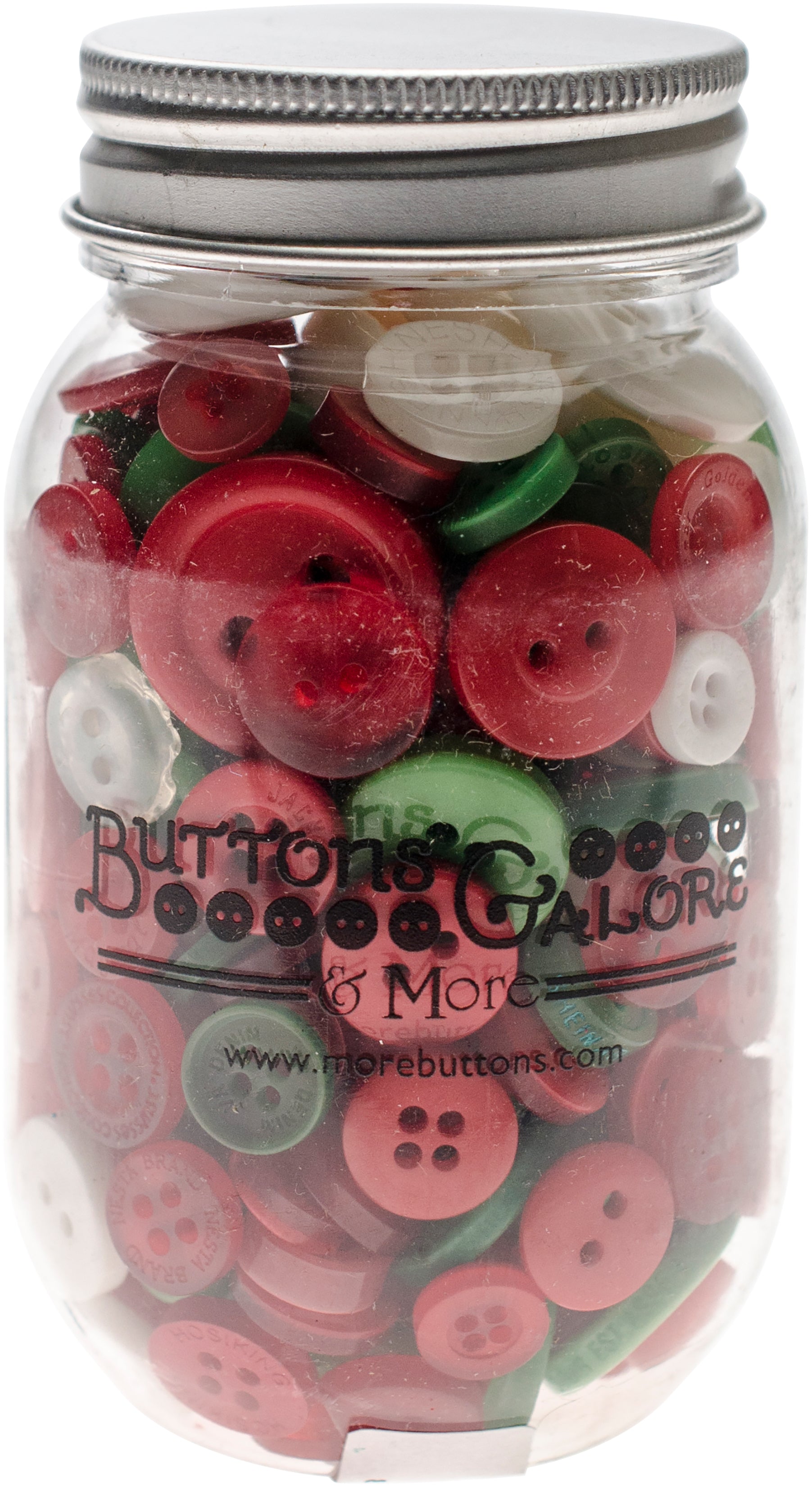Buttons Galore Button Mason Jars Christmas