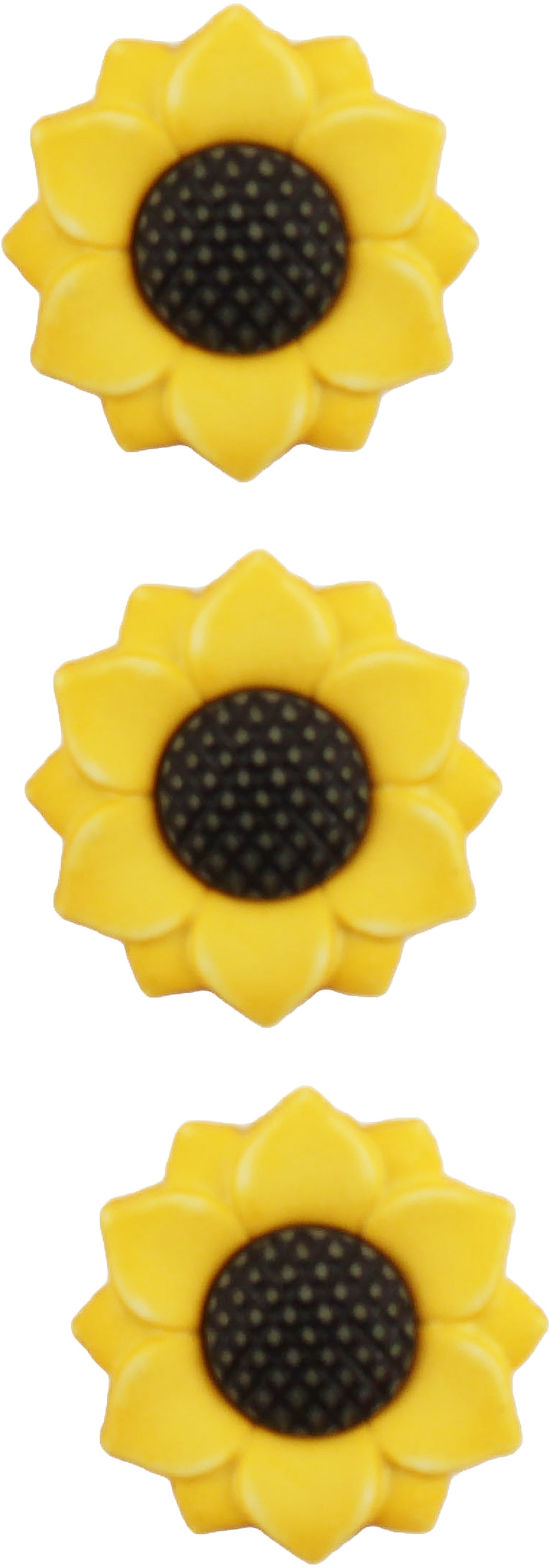 Buttons Galore Fall Buttons 3/Pkg Sunflowers