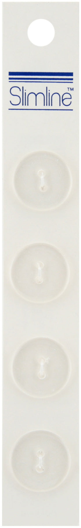 Slimline Buttons  Clear 2-Hole 3/4" 4/Pkg
