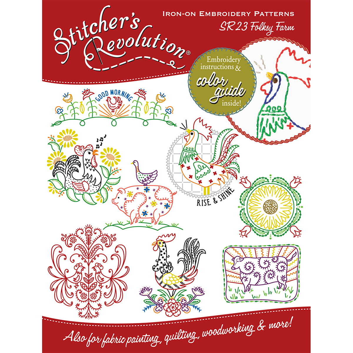 Stitcher's Revolution Iron-On Transfers Folksy Farm