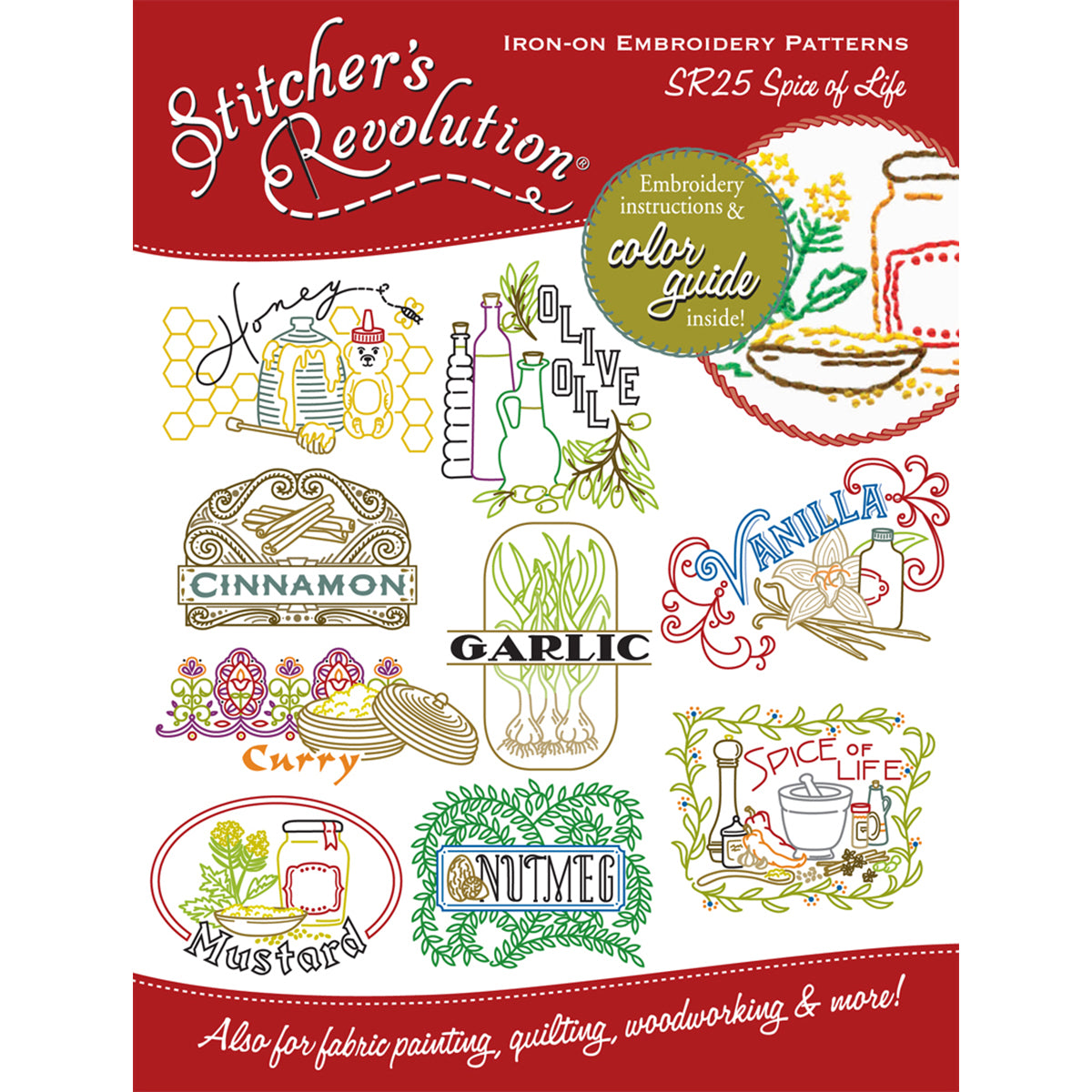 Stitcher's Revolution Iron-On Transfers Spice Of Life