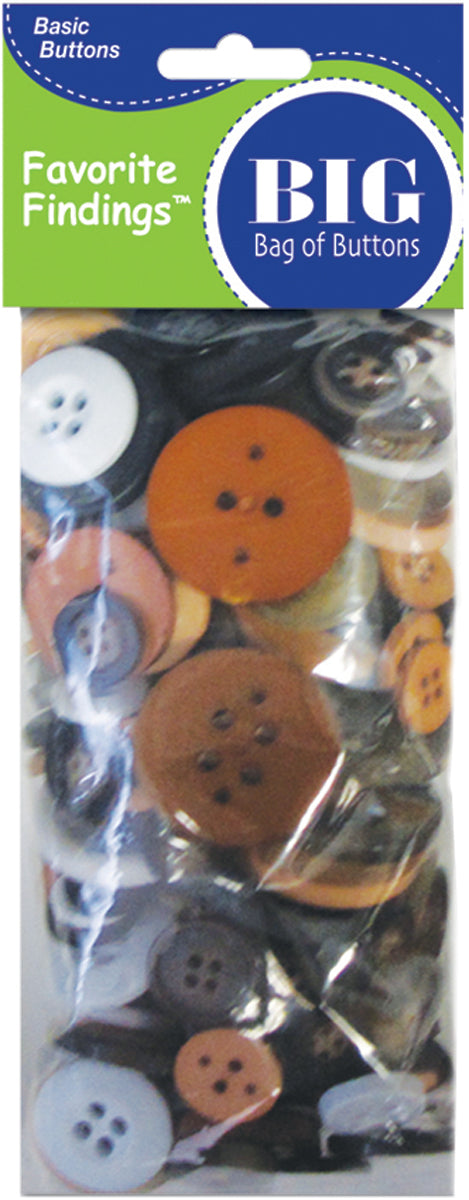 Favorite Findings Big Bag Of Buttons Natural 4oz