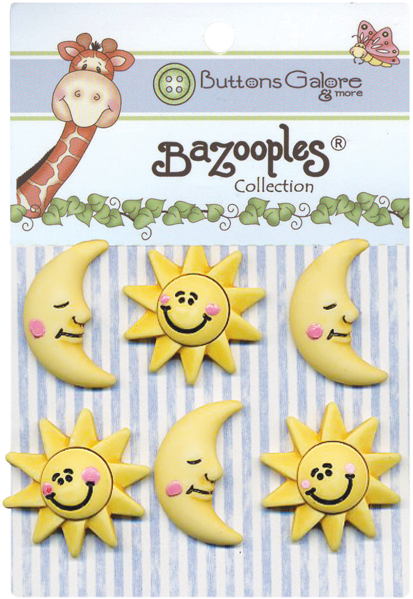 BaZooples Buttons The Sun & Moon