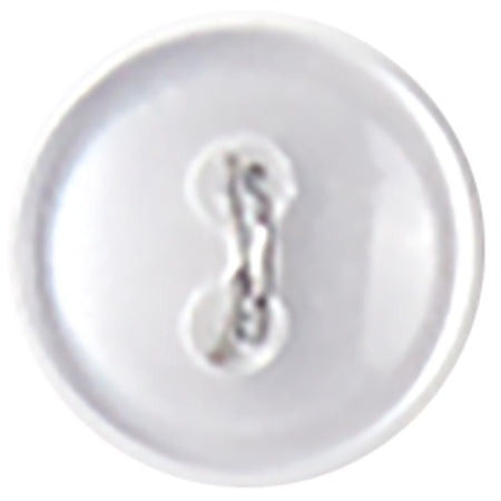 Slimline Buttons Series 1 White 2-Hole 1/4" 6/Pkg