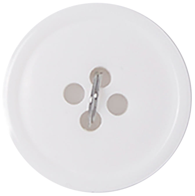 Slimline Buttons Series 1 White 4-Hole 3/4" 3/Pkg