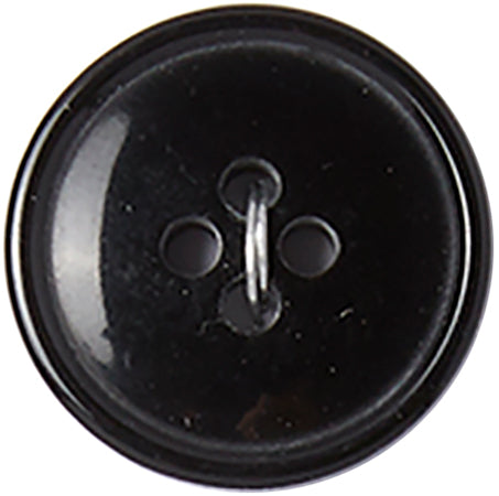 Slimline Buttons Series 1 Black 4-Hole 3/4" 3/Pkg